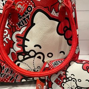 Hello Kitty Tote + Cosmetic Bag Set